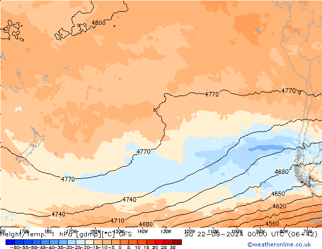 Height/Temp. 1 hPa GFS Su 22.09.2024 00 UTC