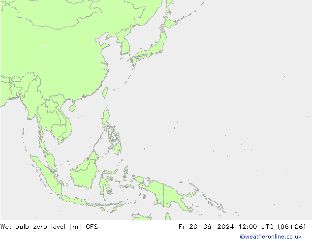 Theta-W Zero termico GFS ven 20.09.2024 12 UTC