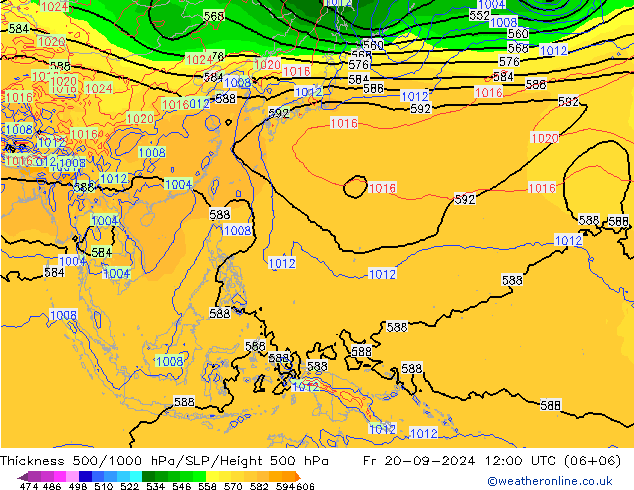 Thck 500-1000hPa GFS Sex 20.09.2024 12 UTC