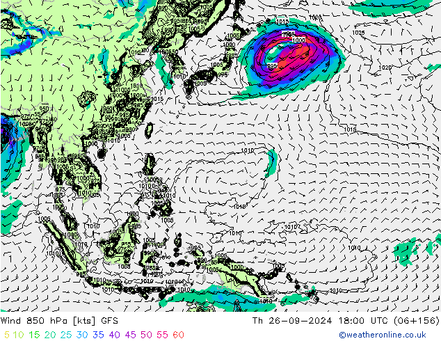  850 hPa GFS  26.09.2024 18 UTC