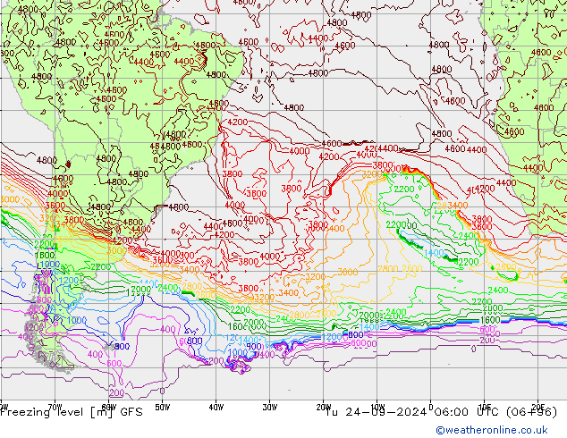 Freezing level GFS September 2024