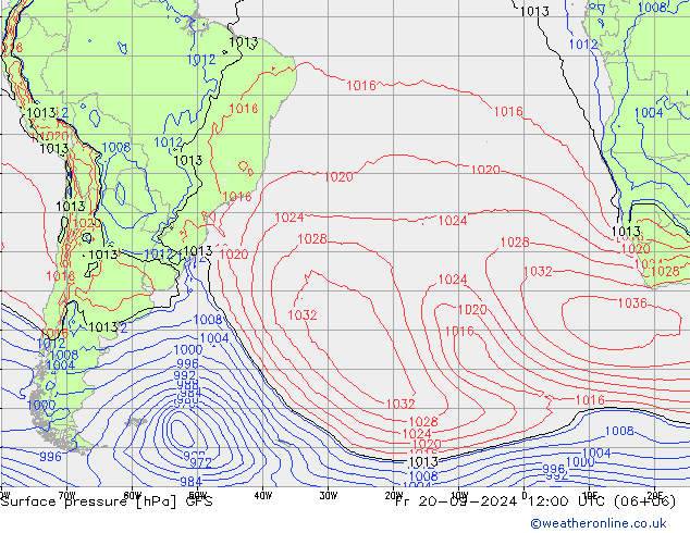 GFS: ven 20.09.2024 12 UTC