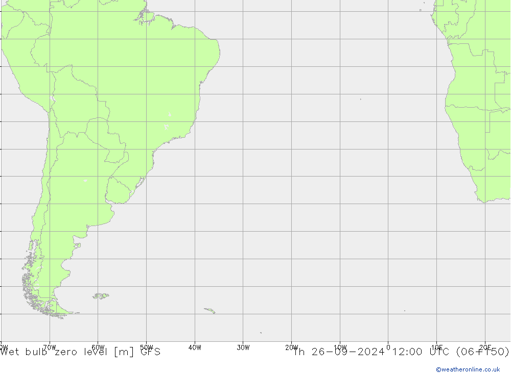 Theta-W Zero termico GFS gio 26.09.2024 12 UTC