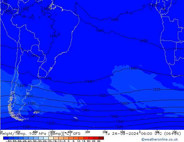 Height/Temp. 100 hPa GFS September 2024