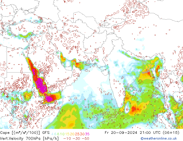 Cape GFS pt. 20.09.2024 21 UTC