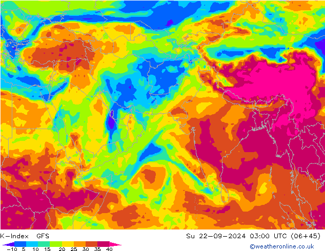 K-Index GFS Su 22.09.2024 03 UTC