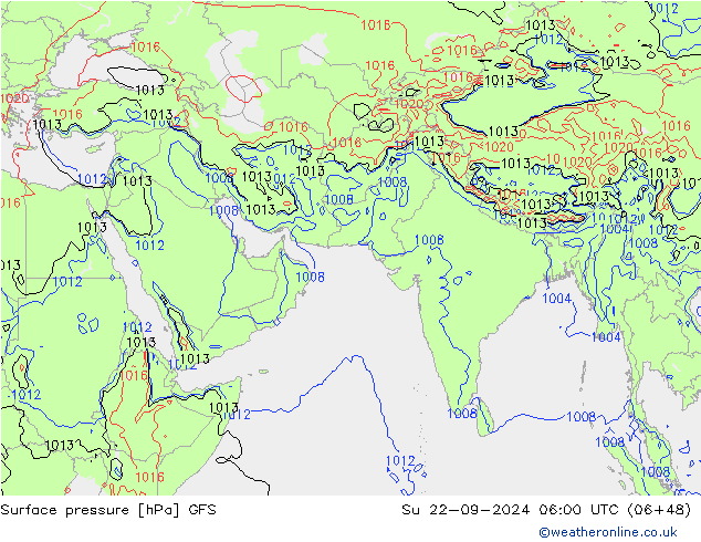 GFS: dim 22.09.2024 06 UTC