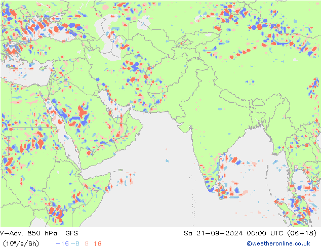 V-Adv. 850 hPa GFS Cts 21.09.2024 00 UTC