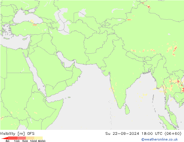 Sichtweite GFS So 22.09.2024 18 UTC