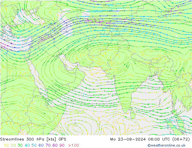  300 hPa GFS  23.09.2024 06 UTC