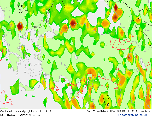 Convection-Index GFS Sa 21.09.2024 00 UTC