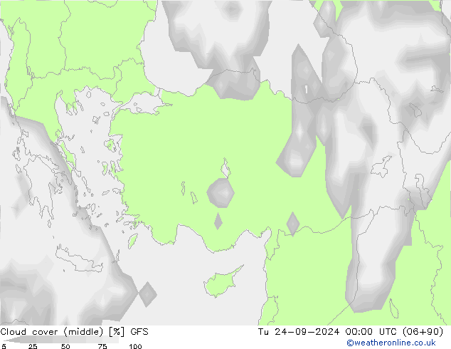 облака (средний) GFS вт 24.09.2024 00 UTC