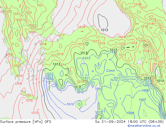 GFS: sab 21.09.2024 18 UTC