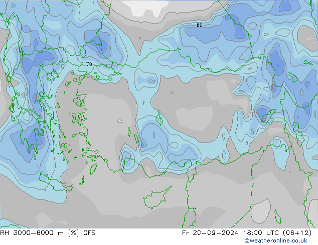 RH 3000-6000 m GFS Fr 20.09.2024 18 UTC