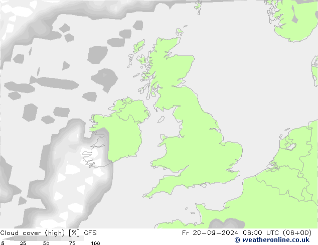 Nubes altas GFS vie 20.09.2024 06 UTC