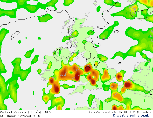 Konvektiv-Index GFS So 22.09.2024 06 UTC