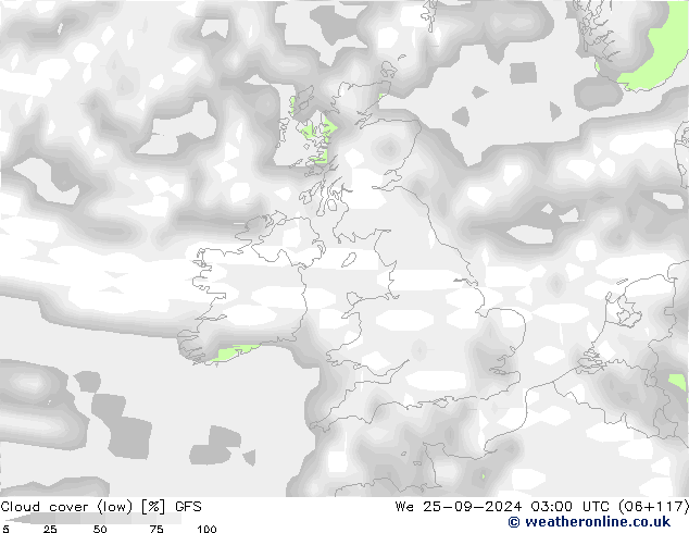 nízká oblaka GFS St 25.09.2024 03 UTC