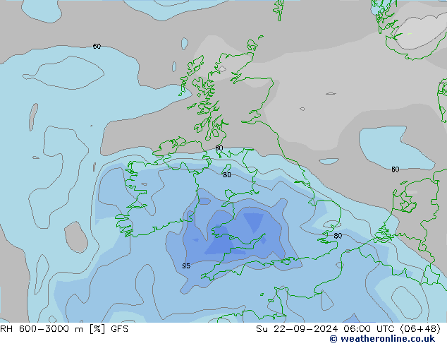 RH 600-3000 m GFS So 22.09.2024 06 UTC