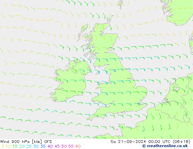  900 hPa GFS  21.09.2024 00 UTC