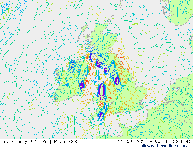 Vert. Velocity 925 hPa GFS sáb 21.09.2024 06 UTC