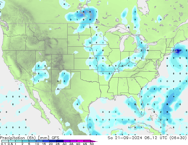 Z500/Rain (+SLP)/Z850 GFS so. 21.09.2024 12 UTC