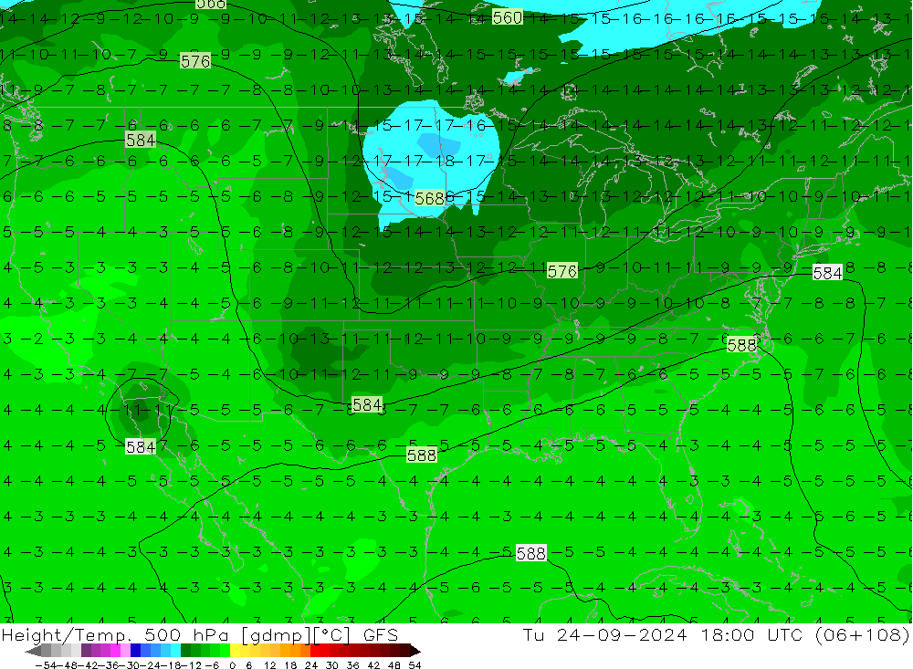 Z500/Rain (+SLP)/Z850 GFS Ter 24.09.2024 18 UTC