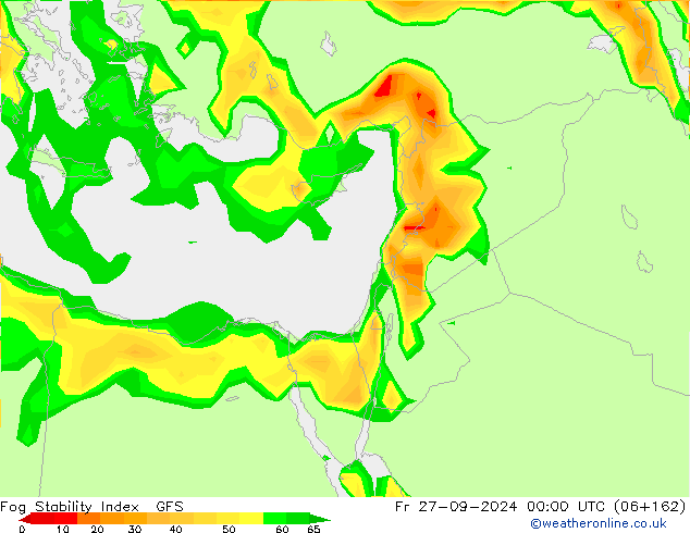 Fog Stability Index GFS September 2024