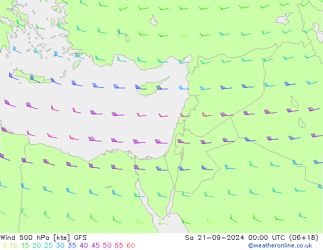 Wind 500 hPa GFS So 21.09.2024 00 UTC