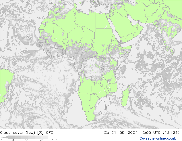 Nubi basse GFS sab 21.09.2024 12 UTC