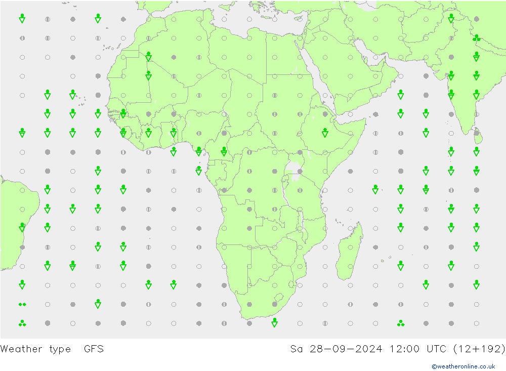 Yağış Türü GFS Cts 28.09.2024 12 UTC