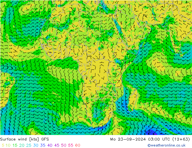 Surface wind GFS Mo 23.09.2024 03 UTC