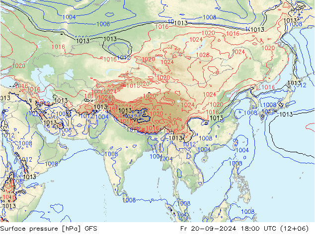 GFS: vie 20.09.2024 18 UTC