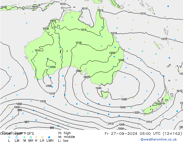 Cloud layer GFS Сентябрь 2024