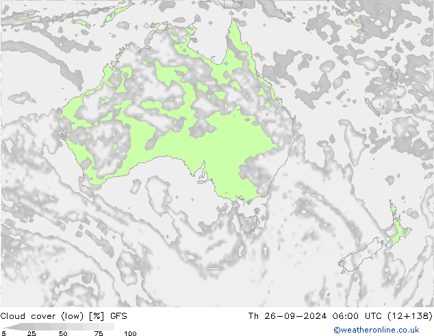 Nubi basse GFS gio 26.09.2024 06 UTC