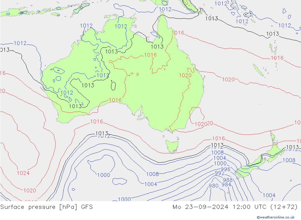 GFS: Mo 23.09.2024 12 UTC