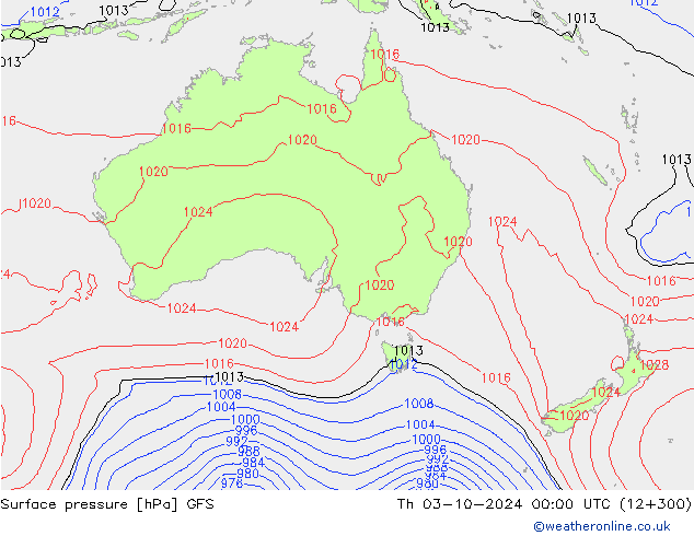 GFS: Qui 03.10.2024 00 UTC