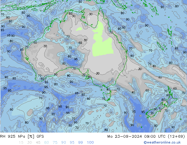 RV 925 hPa GFS ma 23.09.2024 09 UTC