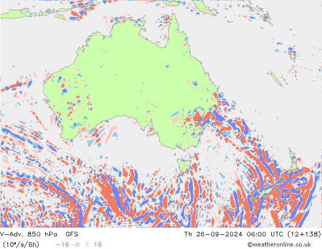 V-Adv. 850 hPa GFS Th 26.09.2024 06 UTC