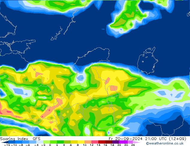 Soaring Index GFS vr 20.09.2024 21 UTC