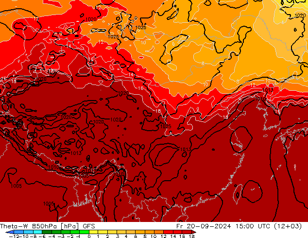 Theta-W 850hPa GFS Fr 20.09.2024 15 UTC