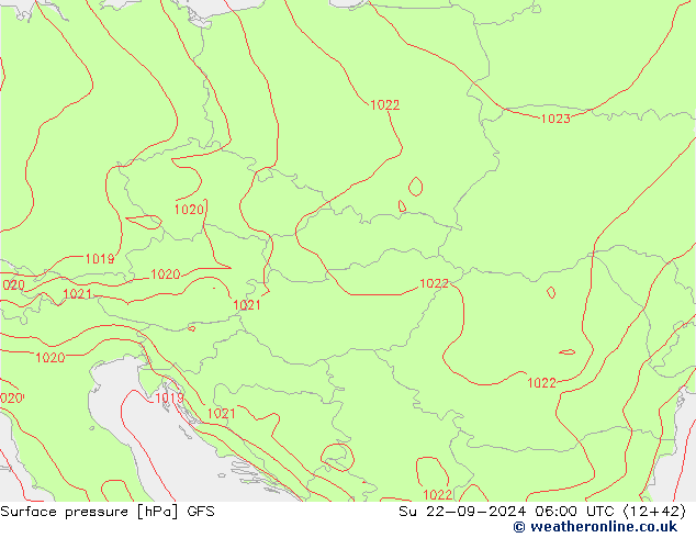 GFS: Вс 22.09.2024 06 UTC