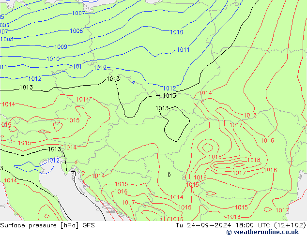 GFS: Tu 24.09.2024 18 UTC