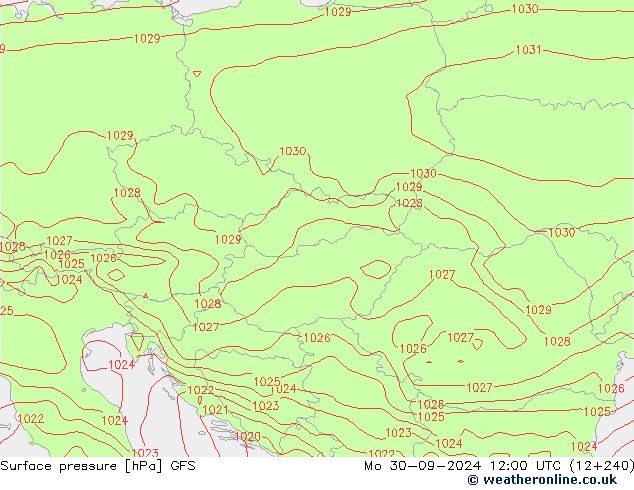 GFS: Seg 30.09.2024 12 UTC