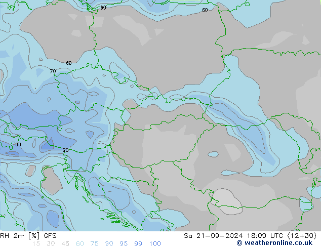 RH 2m GFS Sa 21.09.2024 18 UTC