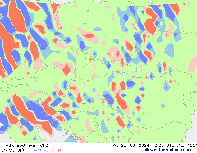 V-Adv. 850 hPa GFS St 25.09.2024 12 UTC