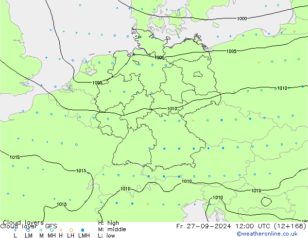 Cloud layer GFS Eylül 2024