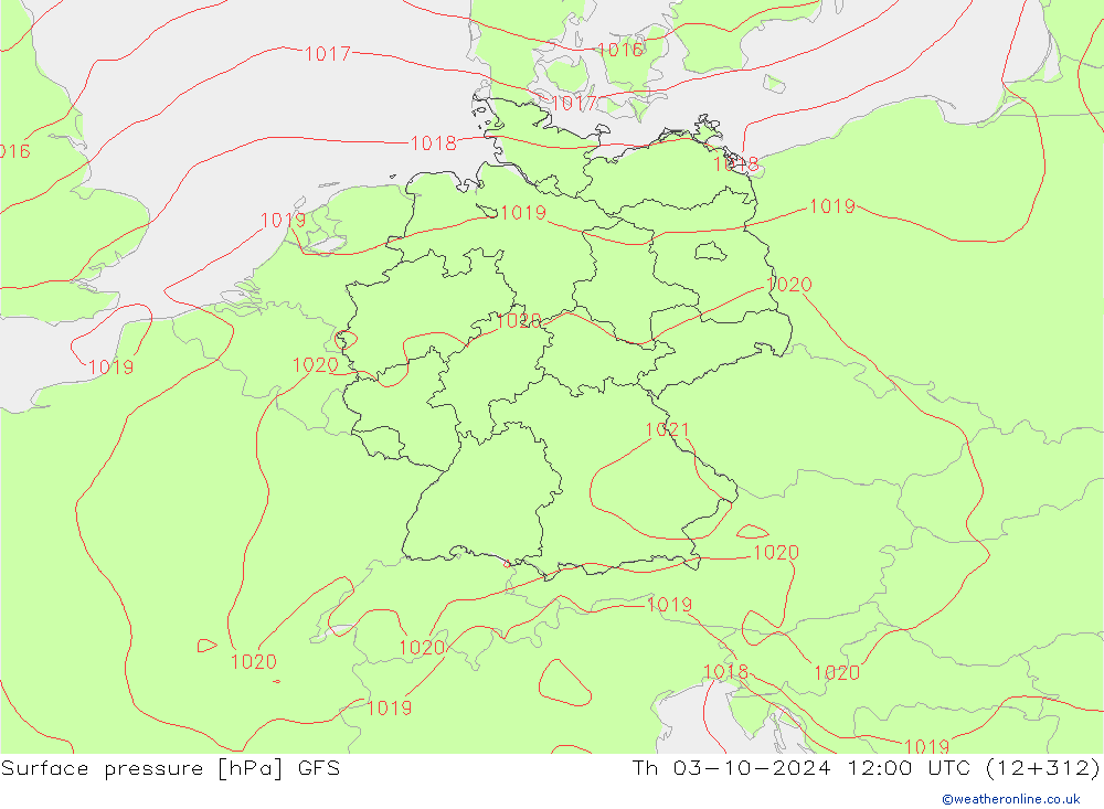 GFS: Th 03.10.2024 12 UTC