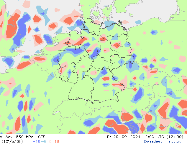 V-Adv. 850 hPa GFS september 2024