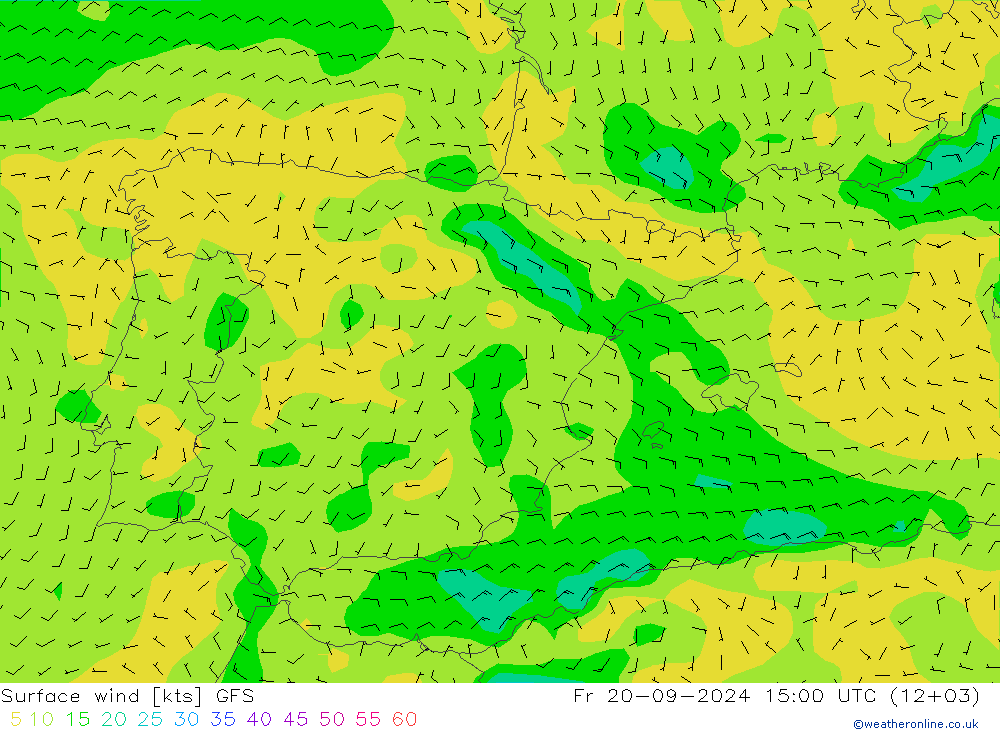  10 m GFS  20.09.2024 15 UTC