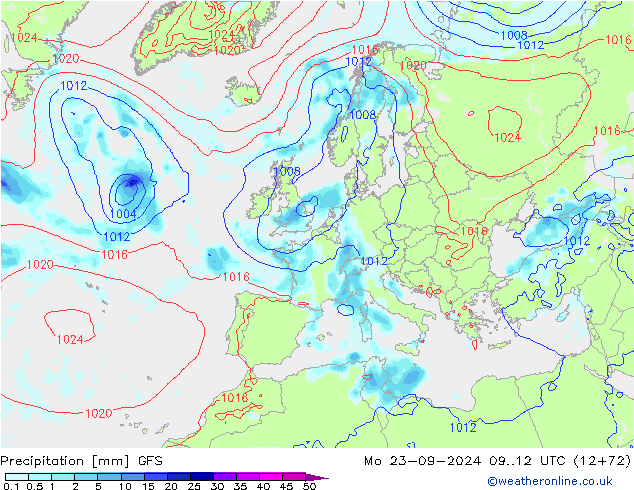 GFS: lun 23.09.2024 12 UTC